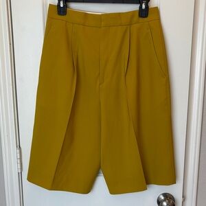 NWT Maria McManus Pleated Wool High Waisted Shorts